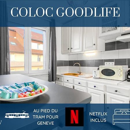 Homey Coloc Goodlife: Modern Shared Living with Private Rooms & Tram Access Ambilly Exterior photo